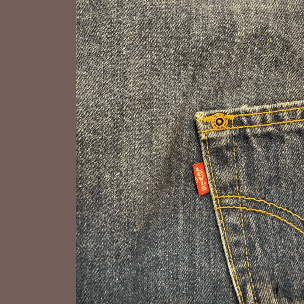 Levi’s Denim Mini Skirt | Blue A-Line | Size 7 JR | Vintage - Picture 4 of 4